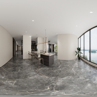 意式水吧观景区全景