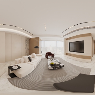 新中式客餐厅全景