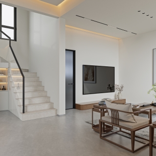 西阳自建房_一层客厅001