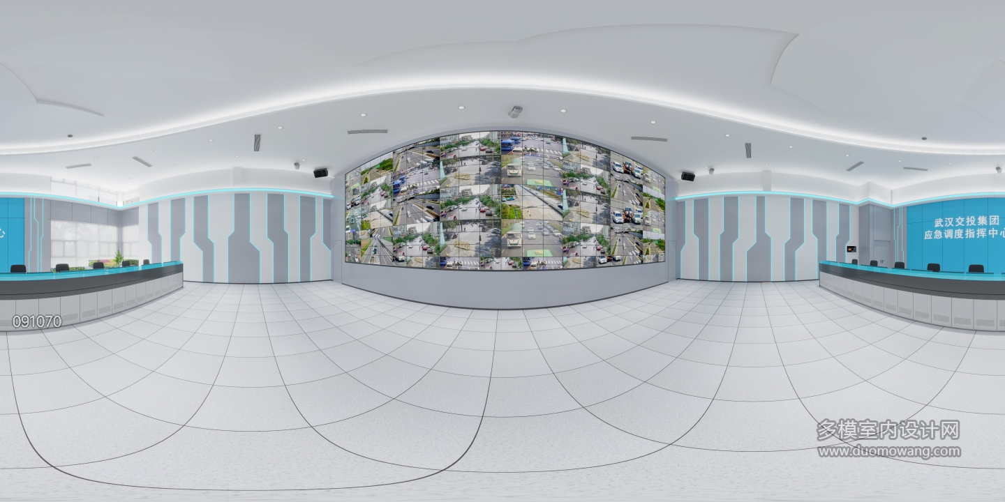 现代指挥中心全景改