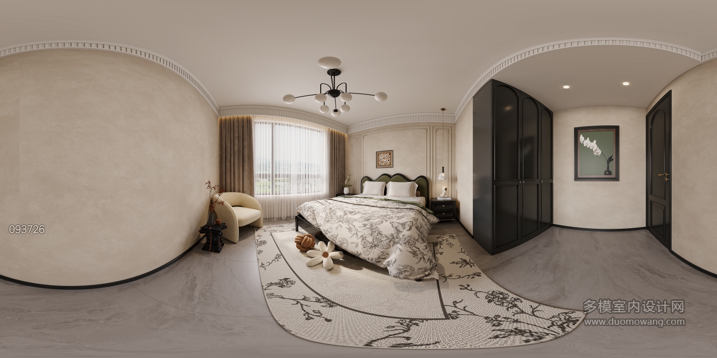 法式中古次卧全景