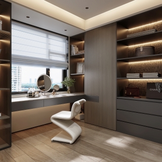 现代三楼衣帽间