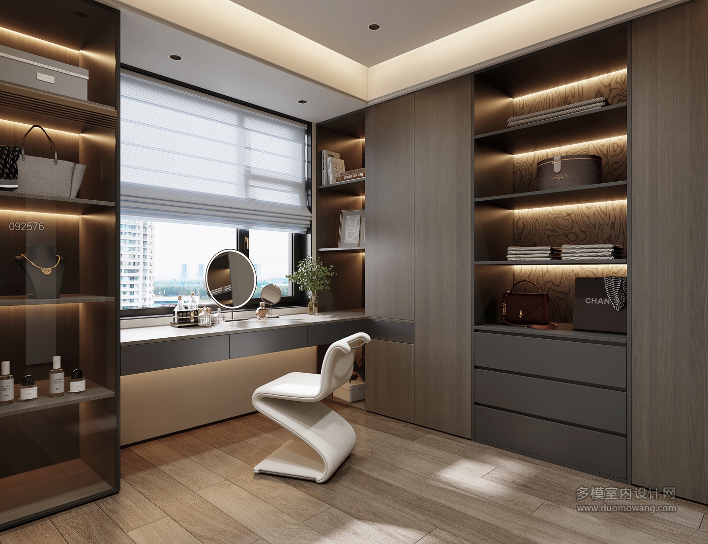 现代三楼衣帽间