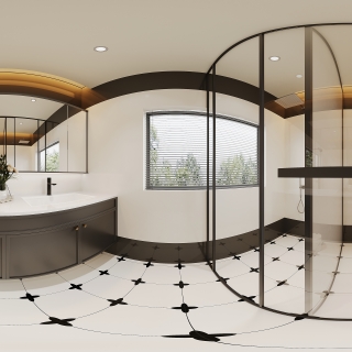 法式三楼卫生间全景