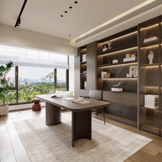 现代二楼书房