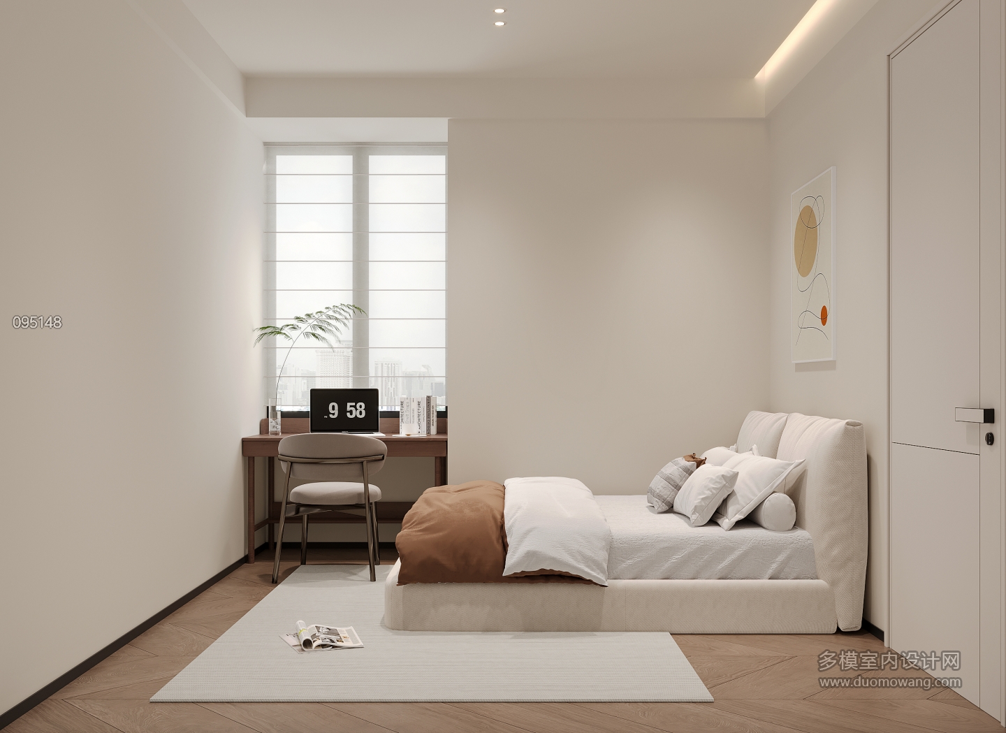 现代中古风次卧2特写