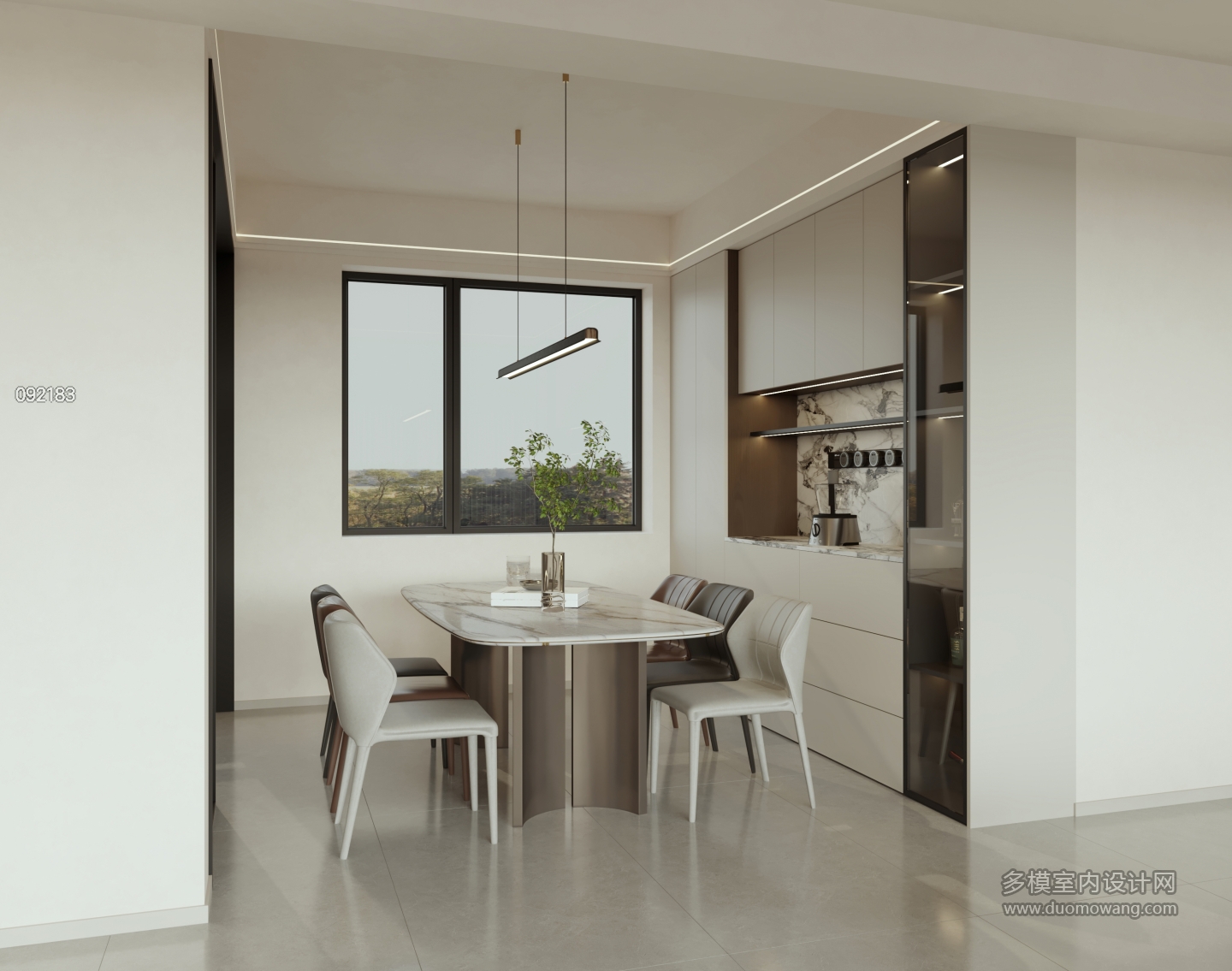 现代 客餐厅 单张1