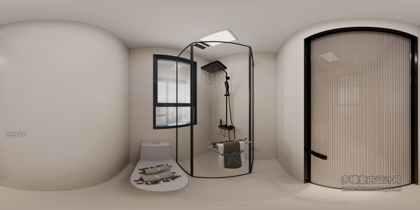 现代原木卫生间