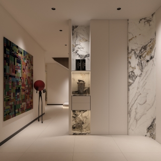 法式 负一层 玄关 1