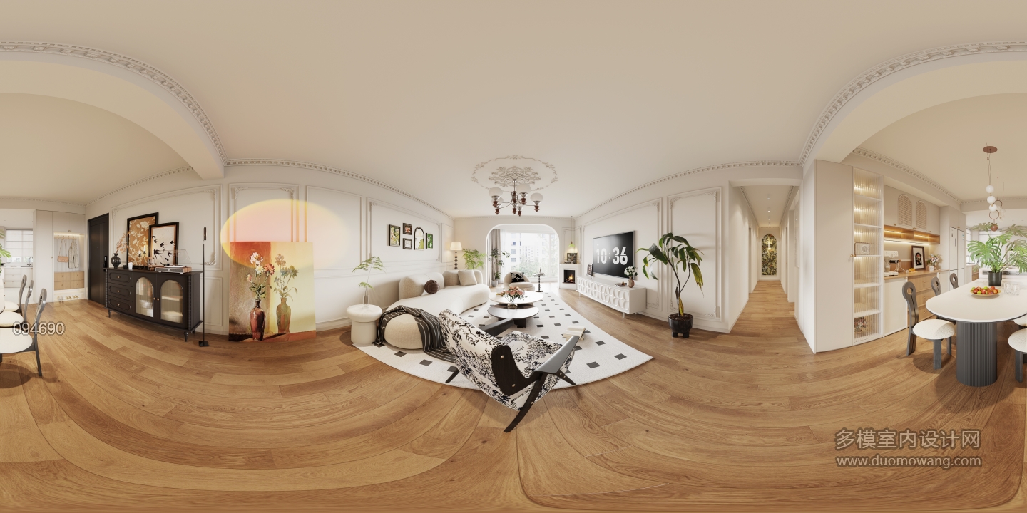 1法式客餐厅全景