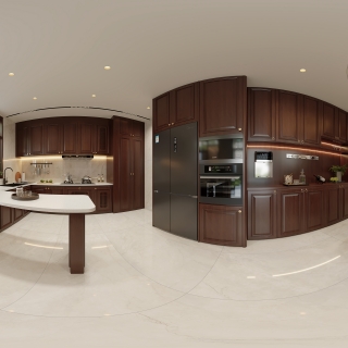 新中式一楼餐厅厨房360