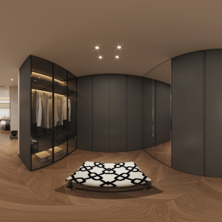 一楼主卧衣帽间全景