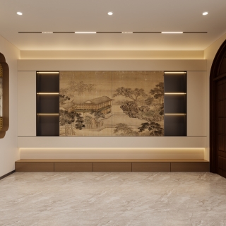 新中式电视背景