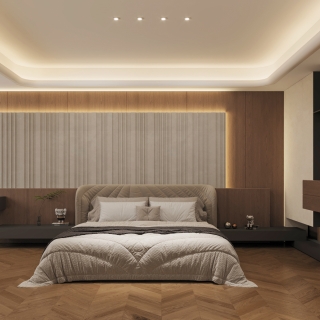 一楼主卧床头背景