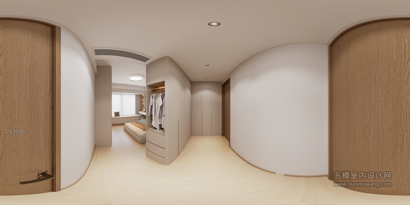 现代-主卧衣帽间