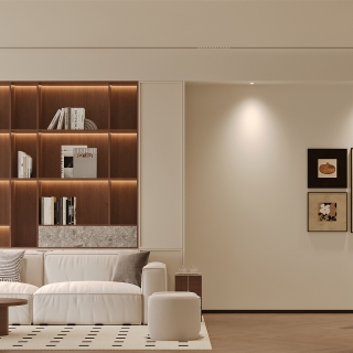 现代中古风沙发特写