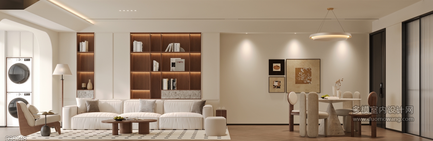 现代中古风沙发特写