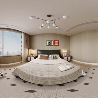 美式二楼主卧全景