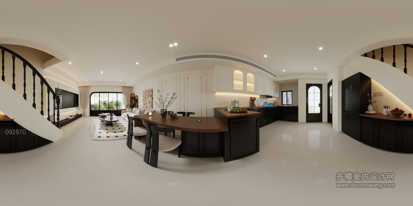 现代客餐厅全景