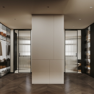 现代-衣帽间特写