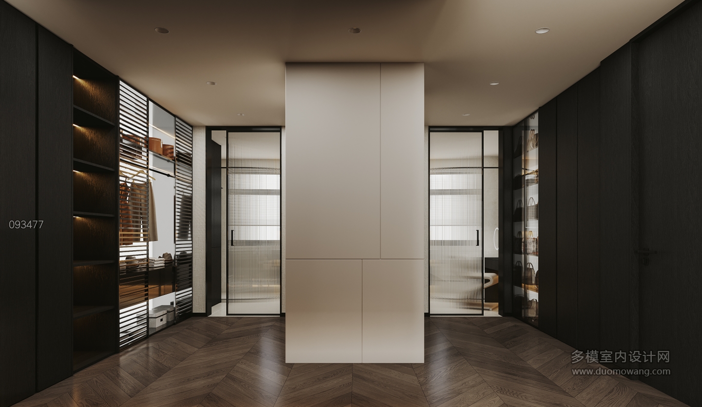 现代-衣帽间特写