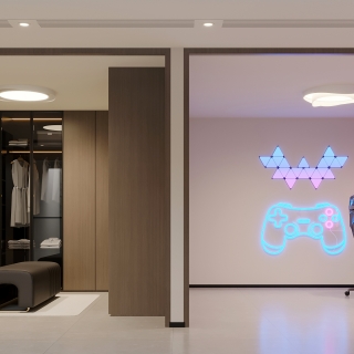 意式负一衣帽间电竞房