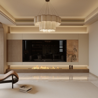 新中式一楼电视静态