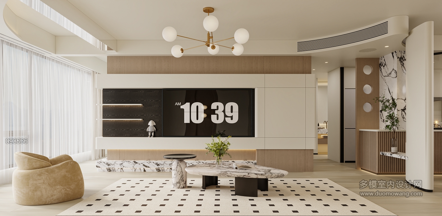 现代奶油电视背景特写