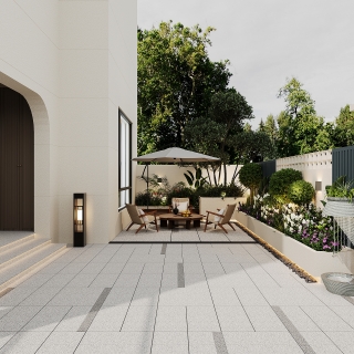 现代一楼院子单张一