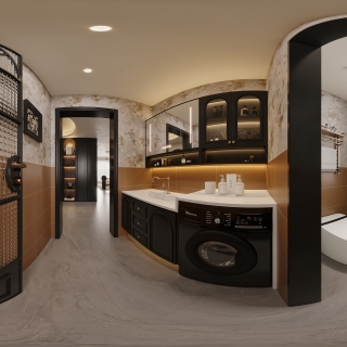 法式中古卫生间全景