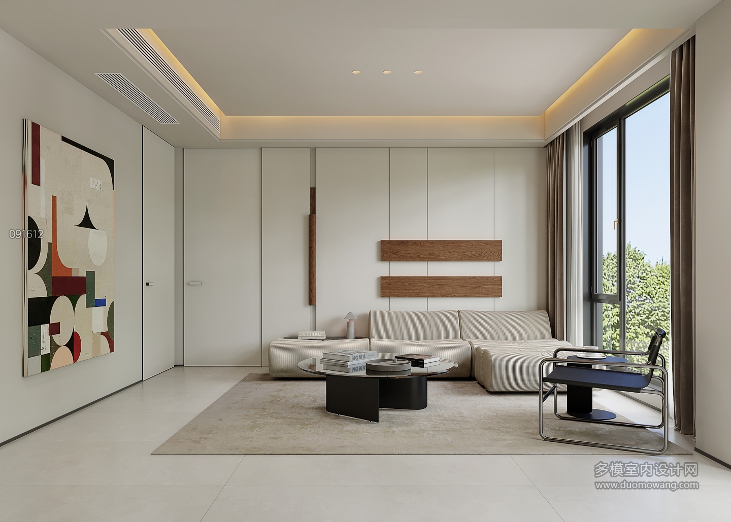 现代三楼起居室