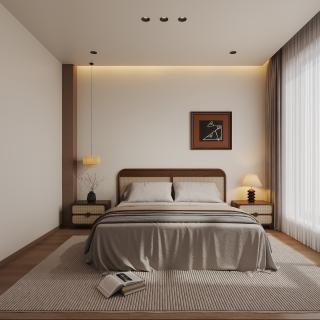 奶油中古二层北卧室