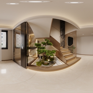 宋式一楼 楼梯全景