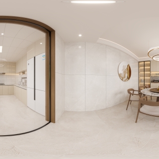 新中式餐厅全景