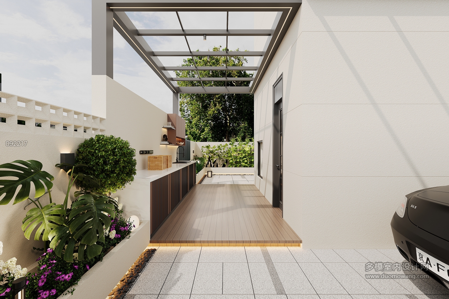 法式一楼院子单张二