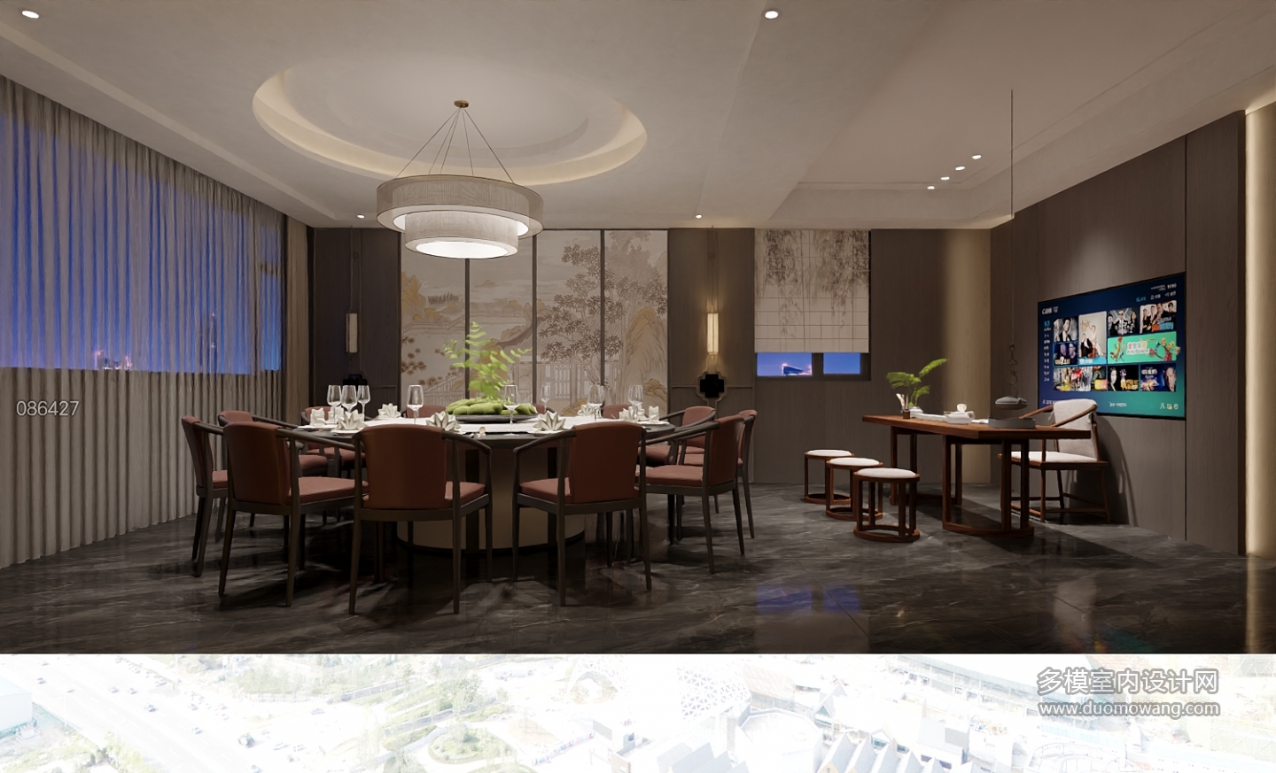 新中式三楼大包间