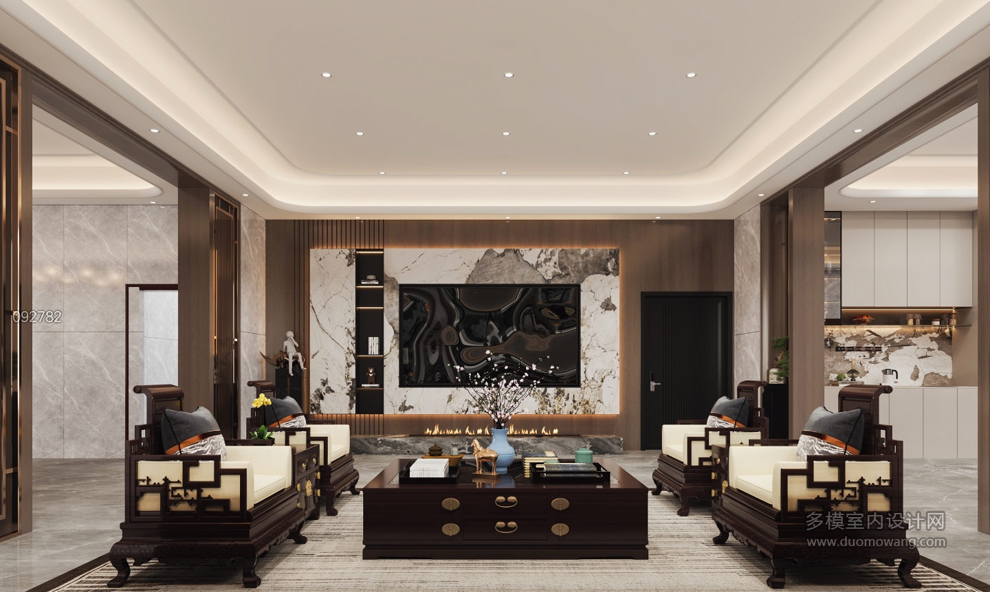 新中式电视背景