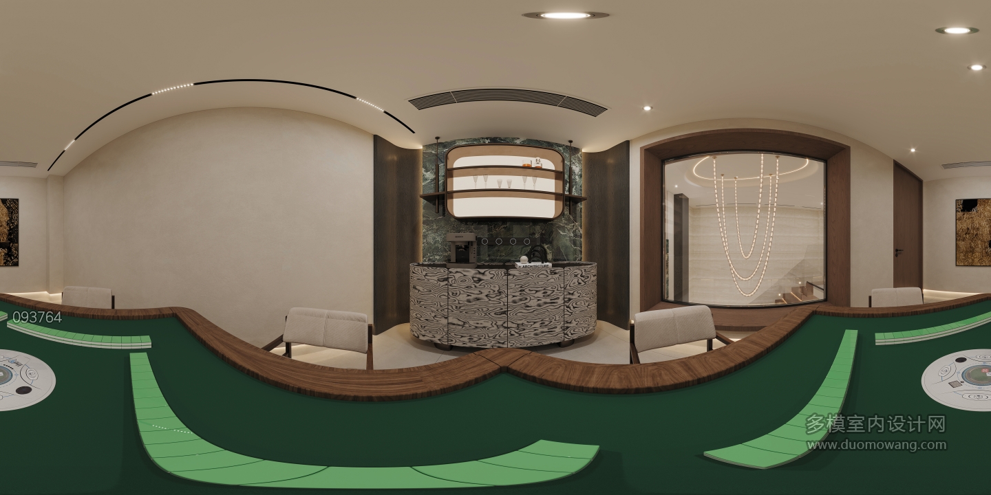 负一层棋牌室全景