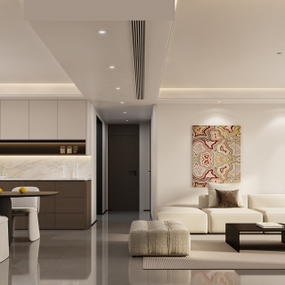 现代极简沙发墙