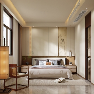 新中式主卧房一
