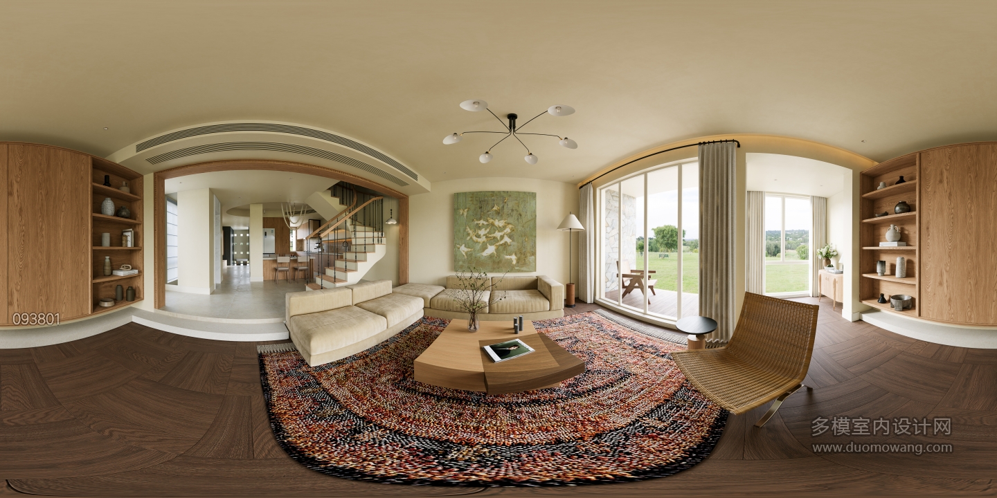 中古风一楼客厅360