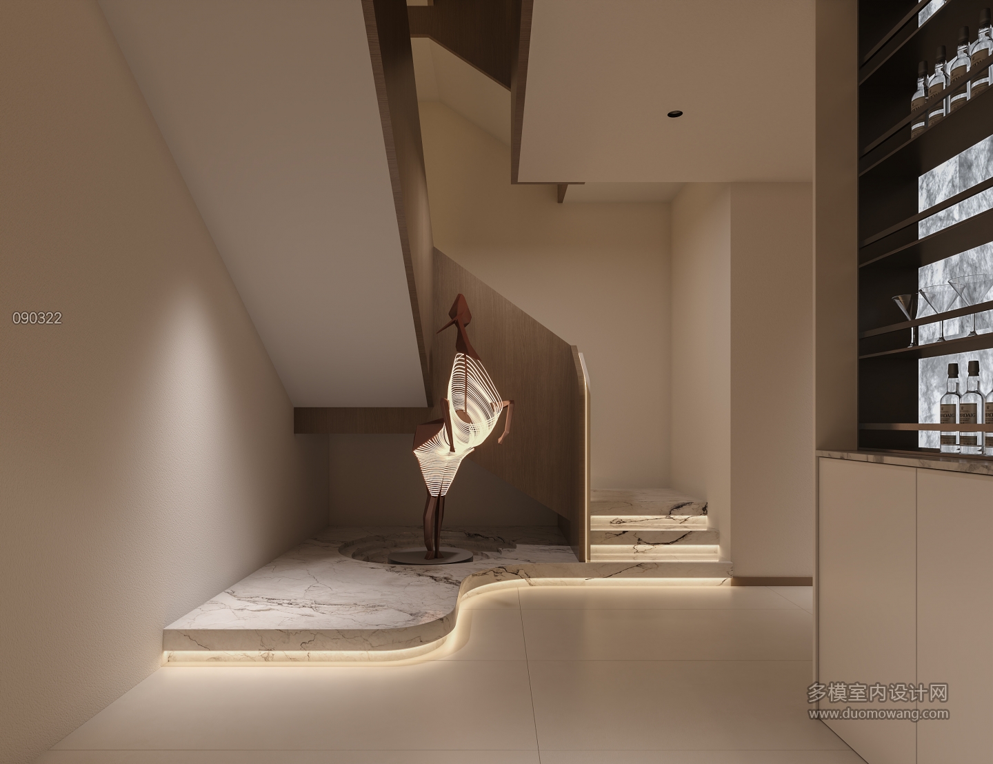 法式 负一层 楼梯 1