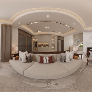 新中式客餐厅全景