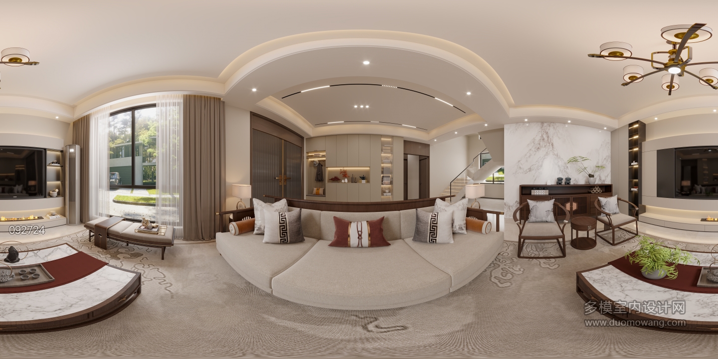 新中式客餐厅全景