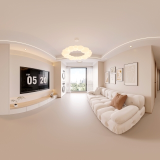 现代奶油客餐厅360