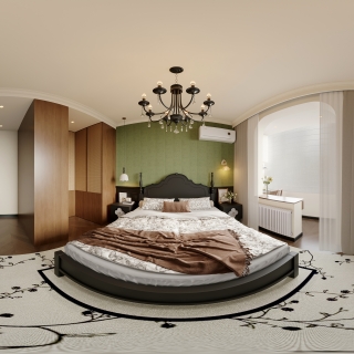 法式中古主卧全景