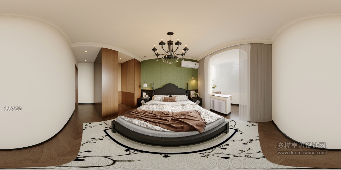 法式中古主卧全景