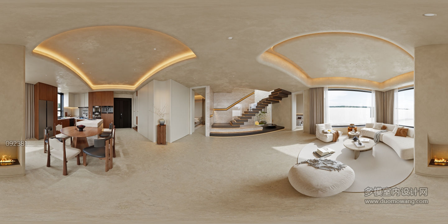 甘露山一层_一层客厅