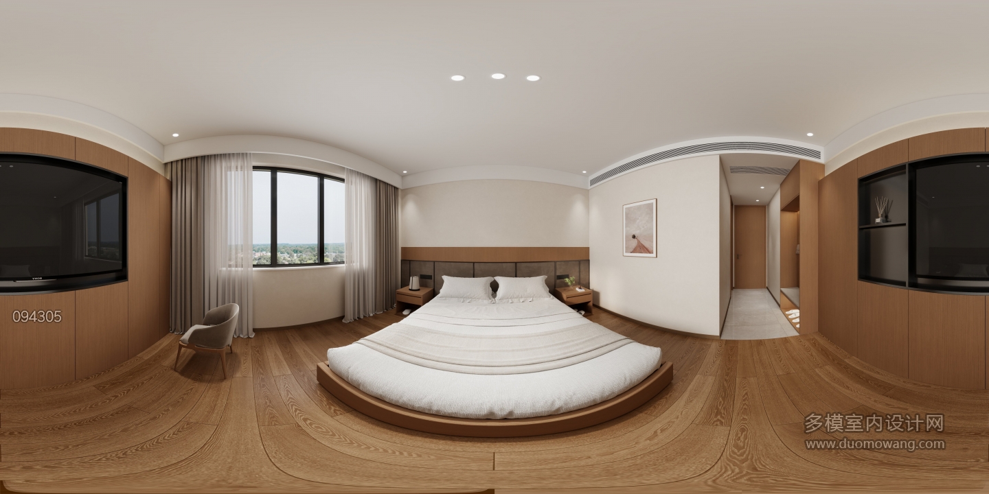 现代房间二全景