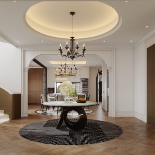 法式-一层大厅特写2